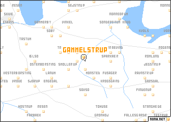 map of Gammelstrup