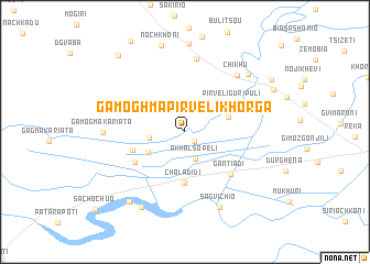 map of Gamoghma Pirveli Khorga