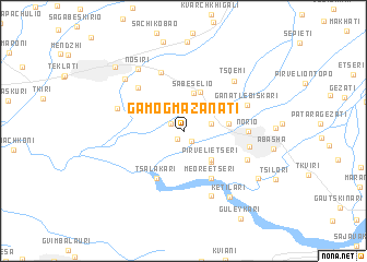 map of Gamogma-Zanati