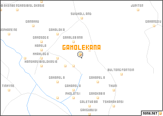 map of Ga-Molekana