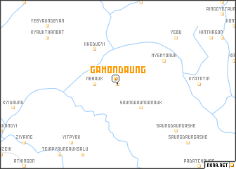 map of Gamondaung
