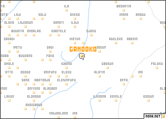 map of Gamo Oko
