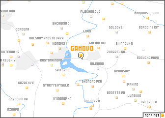 map of Gamovo