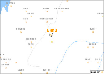 map of Gamo