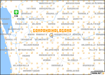 map of Gampaha Ihalagama