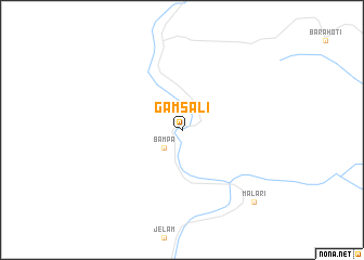 map of Gamsāli