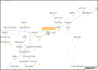 map of Gamsen