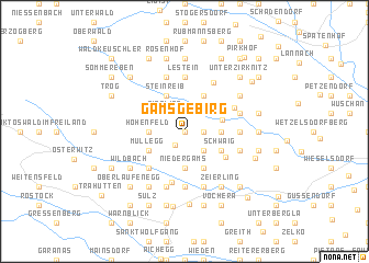 map of Gamsgebirg