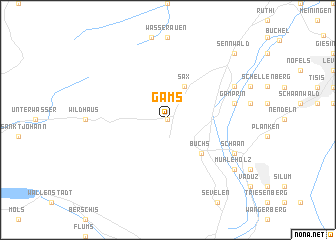 map of Gams
