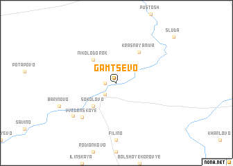 map of Gamtsevo