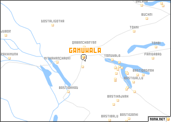 map of Gāmuwāla