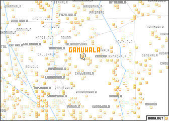 map of Gāmuwāla