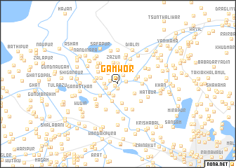 map of Gāmwor