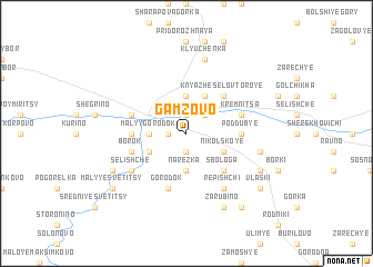 map of Gamzovo