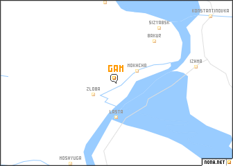 map of Gam