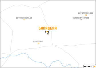 map of Ganadera