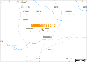 map of Ganadere Zomo