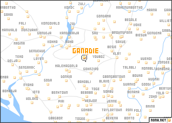 map of Ganadie