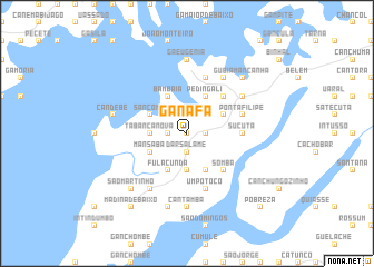 map of Ganafá