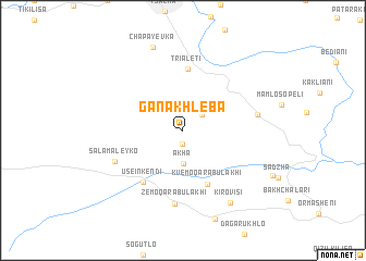 map of Ganakhleba