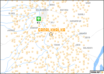 map of Ganāl Khalka