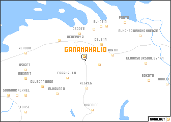 map of Ganama Halio