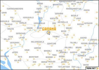 map of Ganama