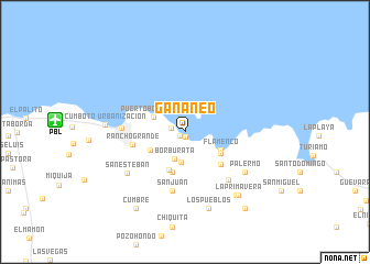 map of Gañaneo