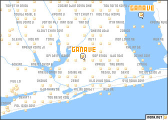 map of Ganavé