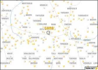 map of Gana