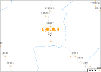 map of Ganbala