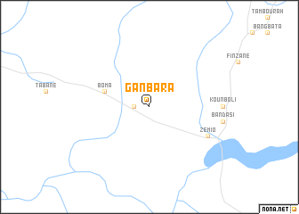 map of Ganbara