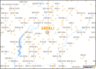 map of Ganbli