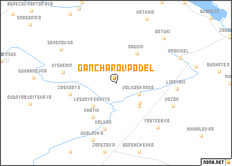 map of Gancharov Podel