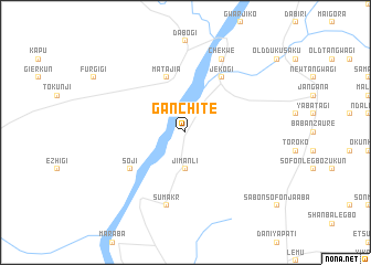 map of Ganchite