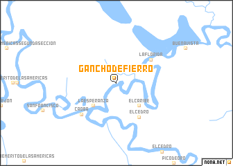 map of Gancho de Fierro