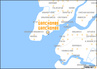 map of Ganchombè