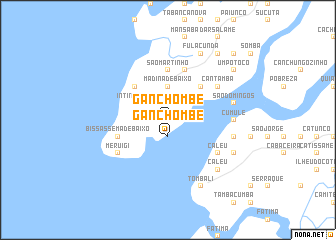 map of Ganchombè