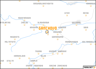 map of Ganchovo