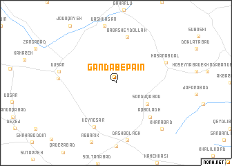 map of Gandāb-e Pāʼīn