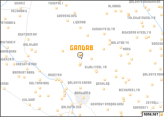 map of Gand Āb