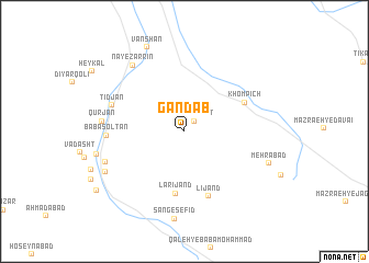 map of Gandāb