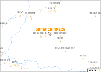 map of Ganda Chimpézé