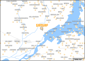 map of Gandāf