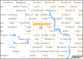 map of Gandagrām