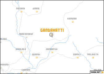 map of Gandāhatti