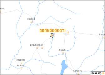 map of Gandakokoti