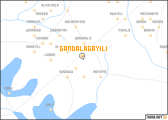 map of Gandalagayili