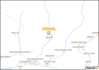 map of Gandalʼ