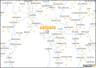 map of Gandang
